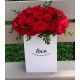 Rosas Rojas en Caja Love